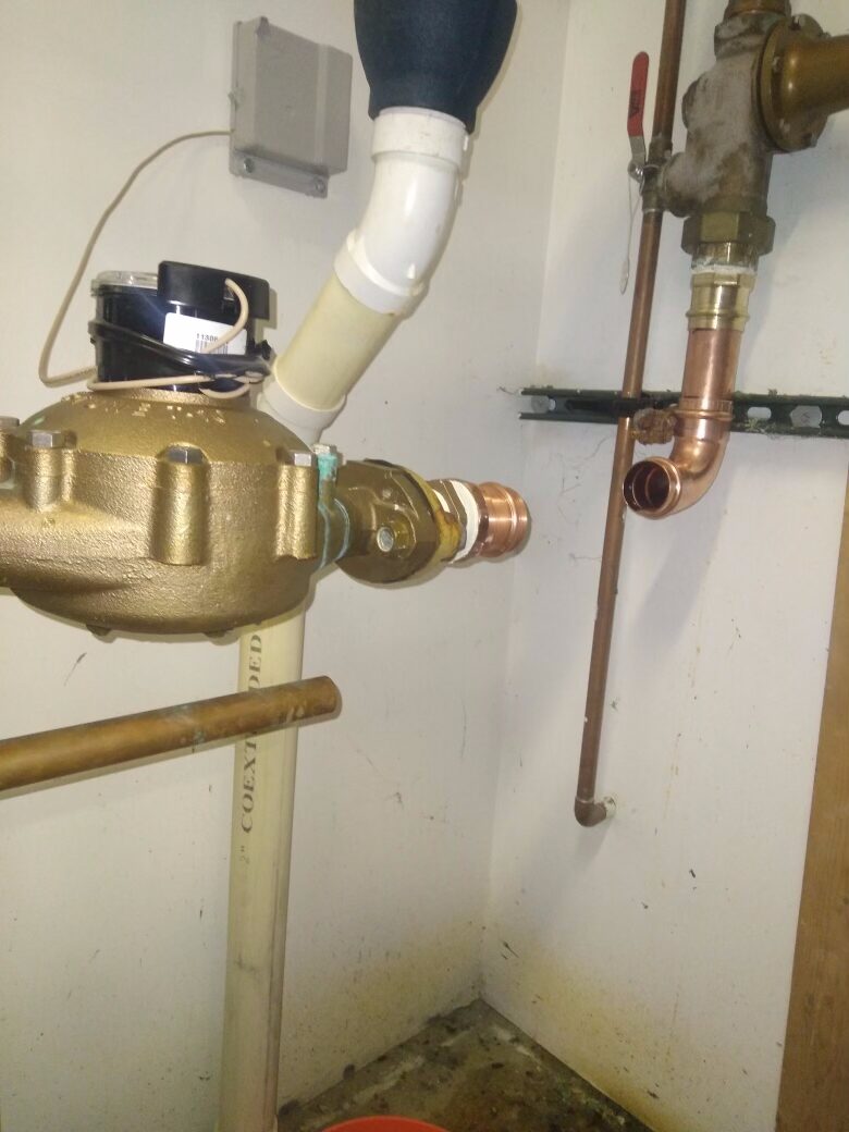 Copper water line plumbing service from Clark Plumbing