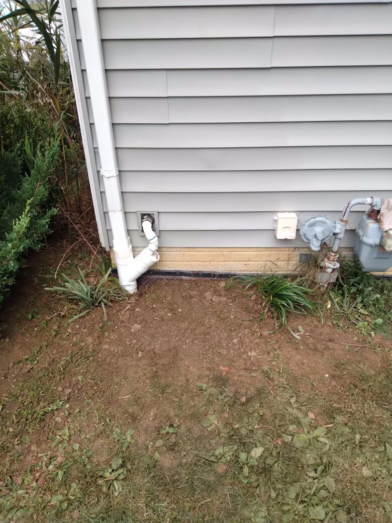 Downspout drainage and exterior water flow management in Akron Ohio